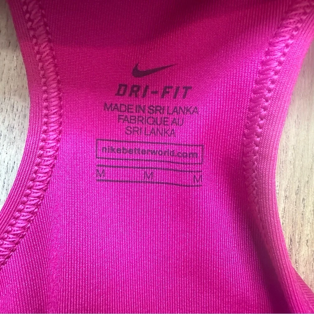 Nike Dri-FIT Pink Sports Bra Size Medium